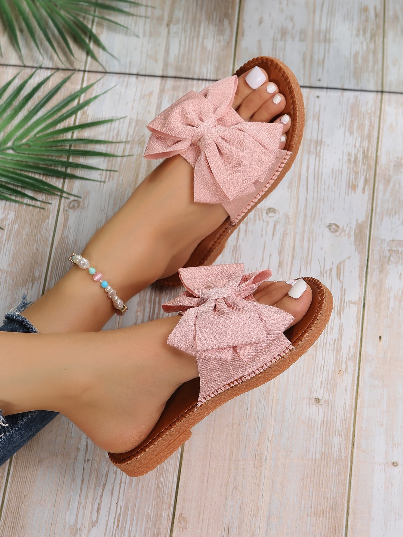 Penny Fabric Bow Slides