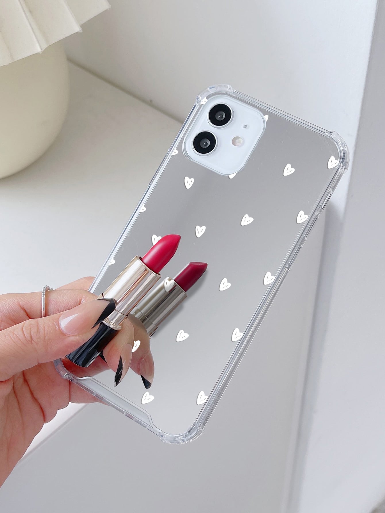 "Heart of Hearts" Heart Print Mirror Phone Case For IPhone