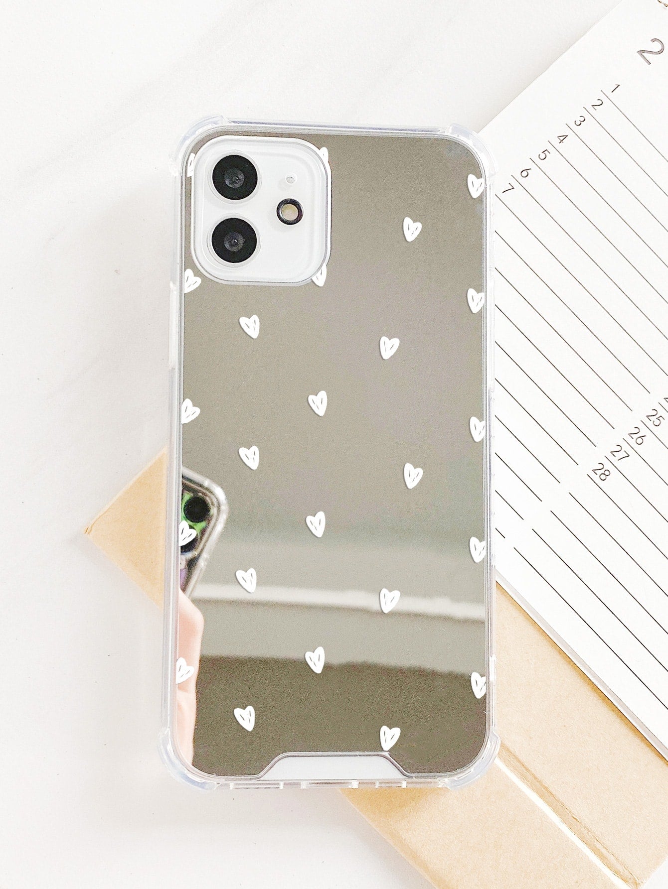 "Heart of Hearts" Heart Print Mirror Phone Case For IPhone