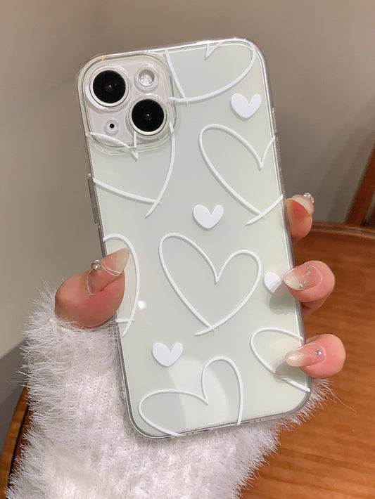 "Fun in Love" Heart Print Phone Case