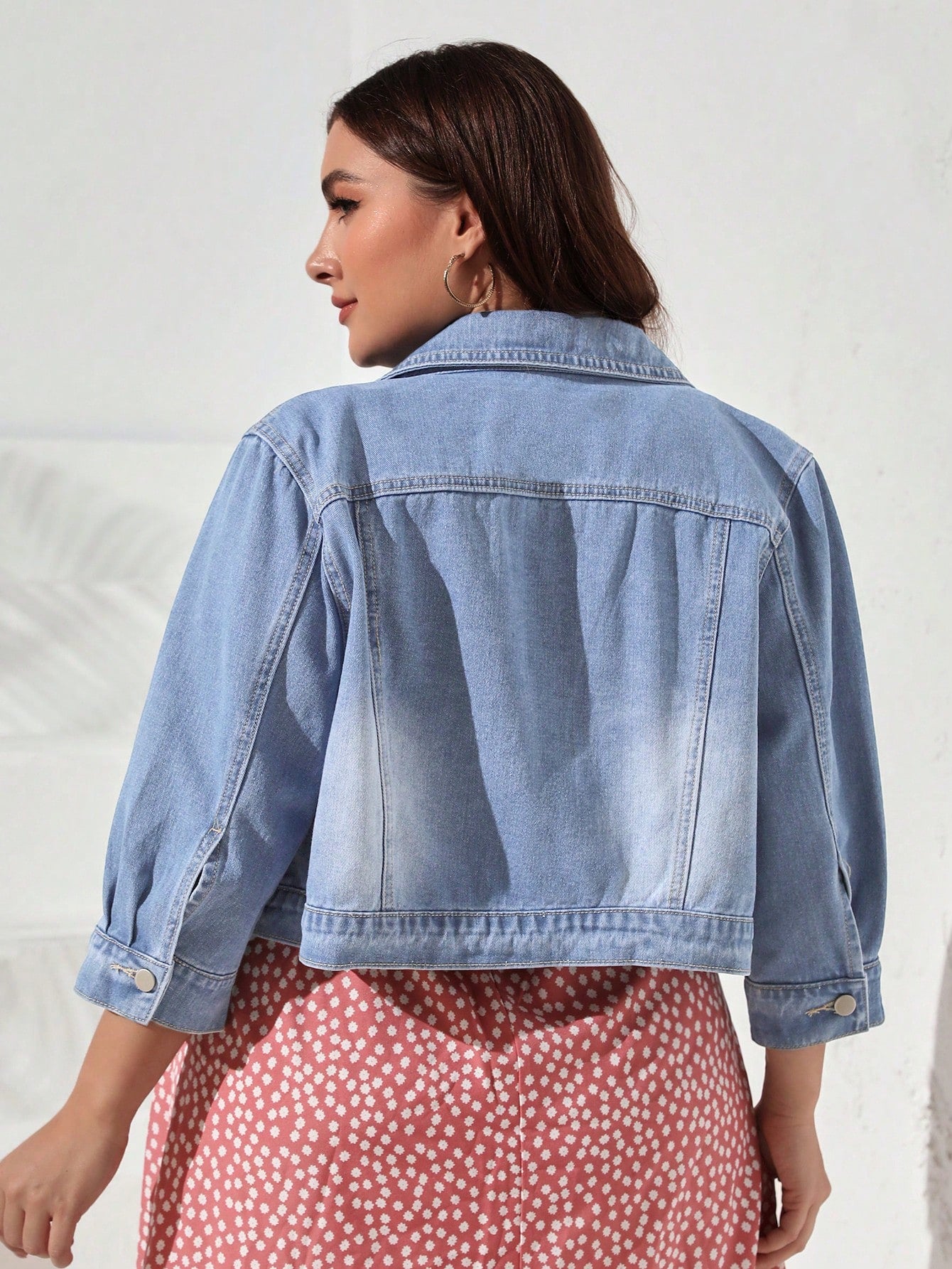 Frankie Medium Wash Crop Denim Jacket