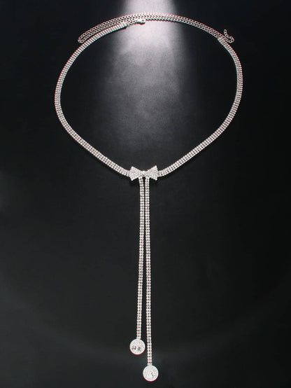 "Bling & More Bling" Rhinestone Decor Waist Chain