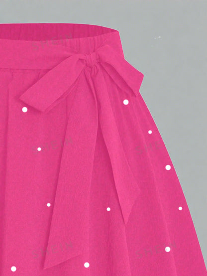 Litte Pearls Beaded Side Skirt