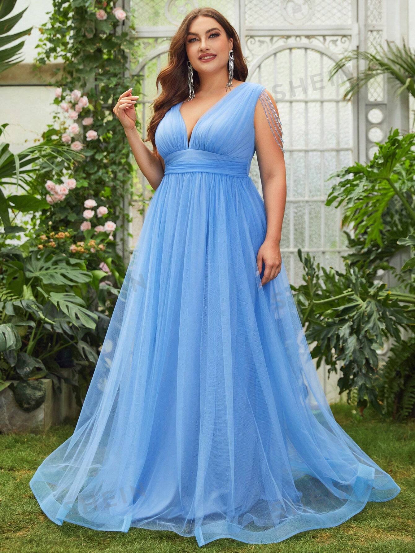 Lyla Stunning Blue A-line Dress