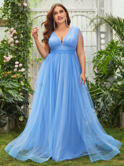 Lyla Stunning Blue A-line Dress