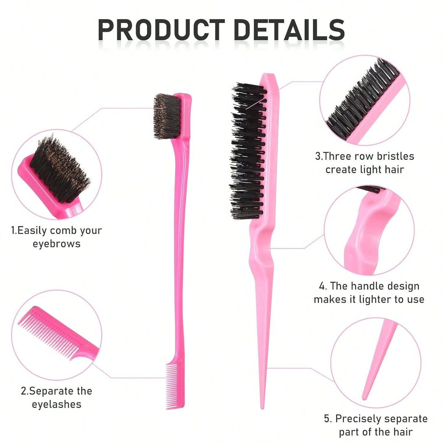 12 Pcs Hair Brush Set With Hair Styling Comb