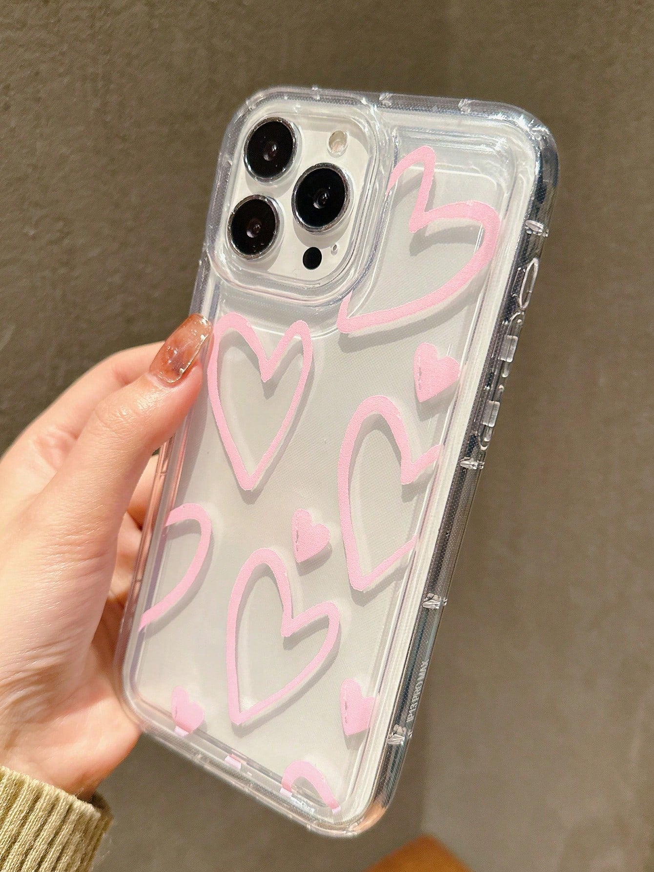 "Call Me Miss Girly" Heart-Shaped Clear IPhone Case