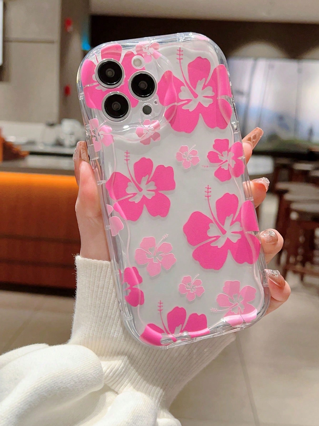 "Light & Pretty" Flower Airbag Anti-Fall Case Full Coverage