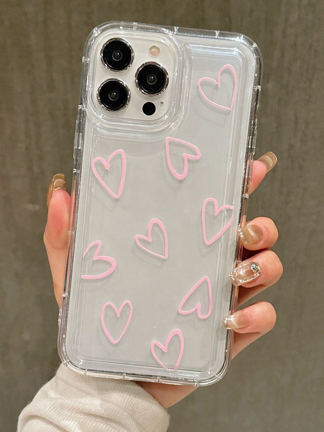 "Call Me Miss Girly" Heart-Shaped Clear IPhone Case