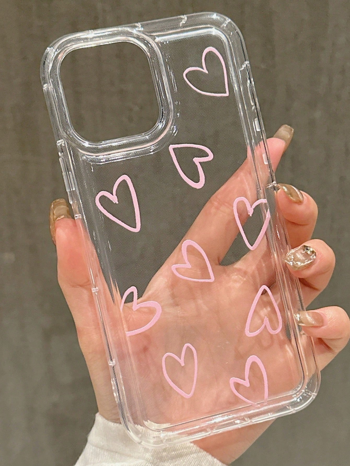 "Call Me Miss Girly" Heart-Shaped Clear IPhone Case