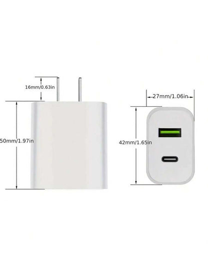 White Fast Charger Compatible With iPhone