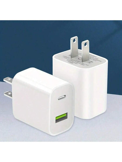 White Fast Charger Compatible With iPhone