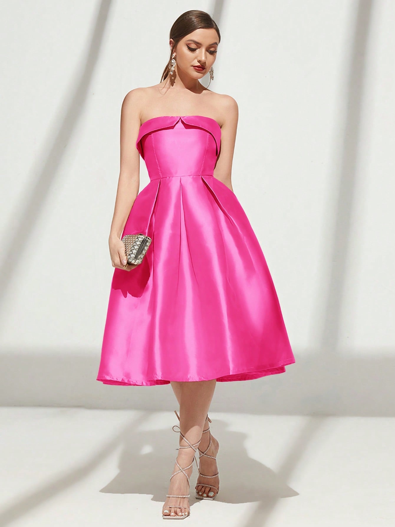 Grace Baby Pink Strapless Ball Gown