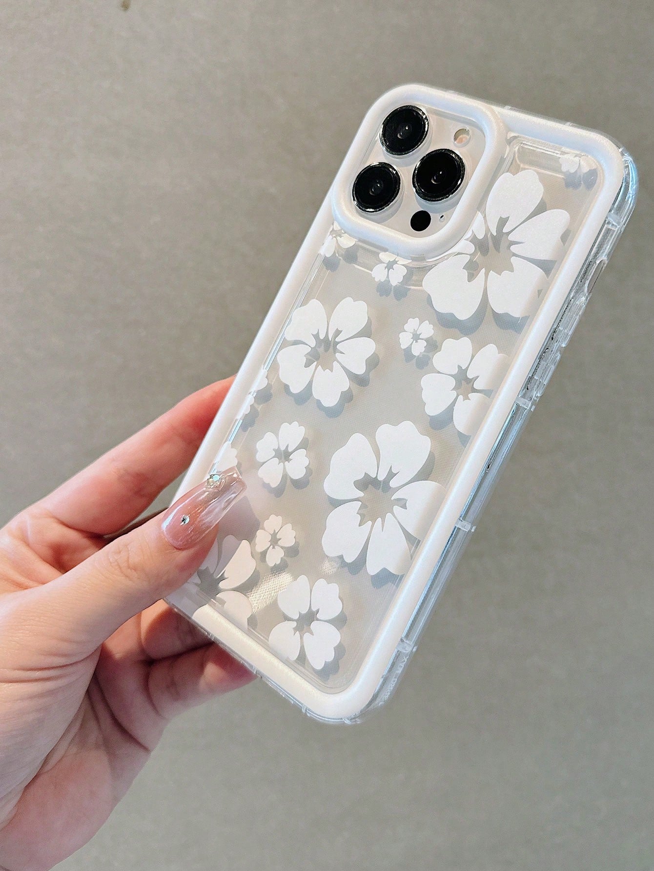 "Light & Pretty" Flower Airbag Anti-Fall Case Full Coverage