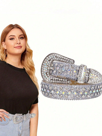 "Hotter Than Cute" Plus Sparkling Rhinestone Belt