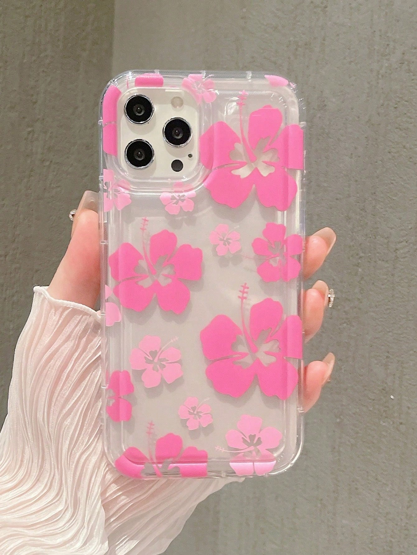 "Light & Pretty" Flower Airbag Anti-Fall Case Full Coverage