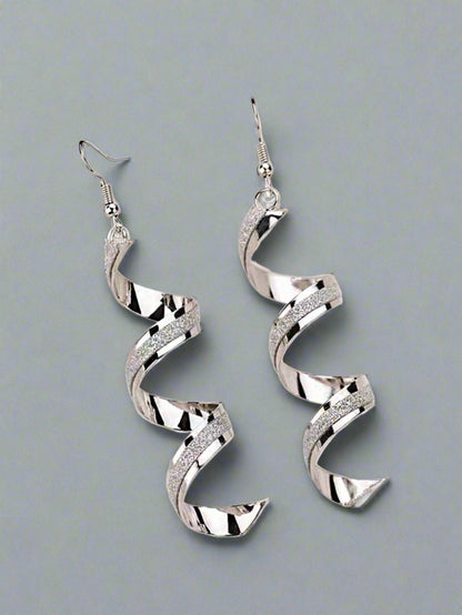 "Show Me Love" Spiral Drop Earrings