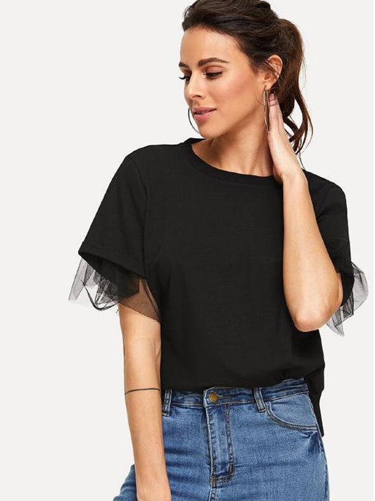 Bepi Embellished Short Sleeve Top